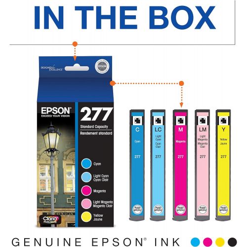 엡손 Epson T277 Claria Photo HD Standard Capacity Ink Cartridges - Color Multi-Pack