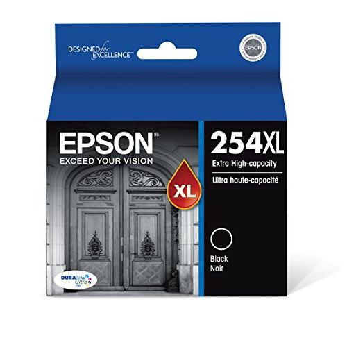 엡손 Epson DURABrite Ultra 254XL Extra High-Capacity Ink Cartridge, Black (T254XL120)