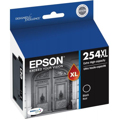 엡손 Epson DURABrite Ultra 254XL Extra High-Capacity Ink Cartridge, Black (T254XL120)