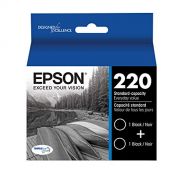 Epson DURABrite Ultra Black Dual Pack Standard Capacity Cartridge Ink for Select Epson Printer (T220120-D2)