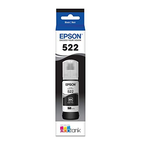 엡손 Epson T522120 EcoTank Ink Bottle - Black (for use with EcoTank ET-2720, ET-4700), Standard Capacity