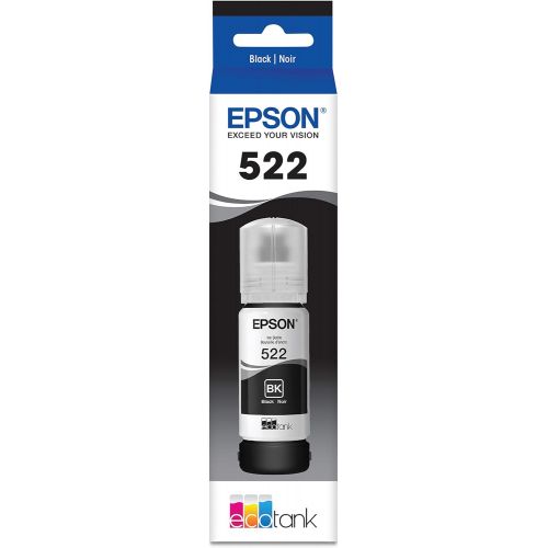 엡손 Epson T522120 EcoTank Ink Bottle - Black (for use with EcoTank ET-2720, ET-4700), Standard Capacity