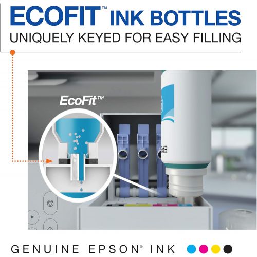 엡손 Epson T522120 EcoTank Ink Bottle - Black (for use with EcoTank ET-2720, ET-4700), Standard Capacity