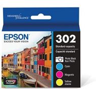 Epson T302 Claria Standard-Capacity Ink Cartridge Multi-Pack - Photo Black and Color (CMYPB)