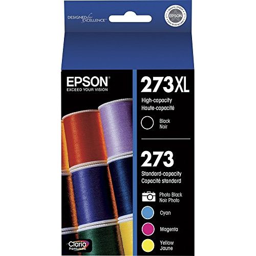 엡손 Epson T273XL-BCS Claria Cartridge Ink, 5 Pack