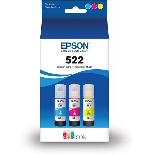엡손 Epson T522520 EcoTank Ink Bottle - Color Multi Pack (for use with EcoTank ET-2720, ET-4700)