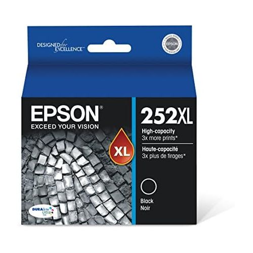 엡손 Epson T252XL120 DURABrite Ultra Black High Capacity Cartridge Ink