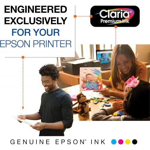 엡손 Epson T202XL-BCS Claria Ink Cartridge Multi-Pack - High-Capacity Black and Standard-Capacity Color (CMYK)