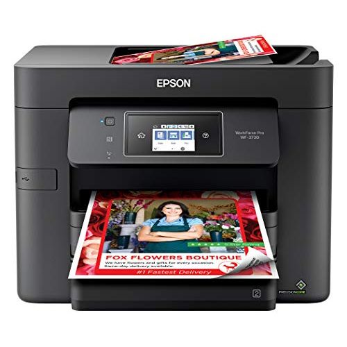 엡손 Epson Workforce Pro WF-3730 All-in-One Wireless Color Printer with Copier, Scanner, Fax and Wi-Fi Direct