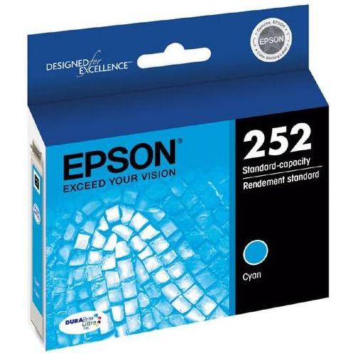 엡손 Epson T252220 DURABrite Ultra Cyan Standard Capacity Cartridge Ink