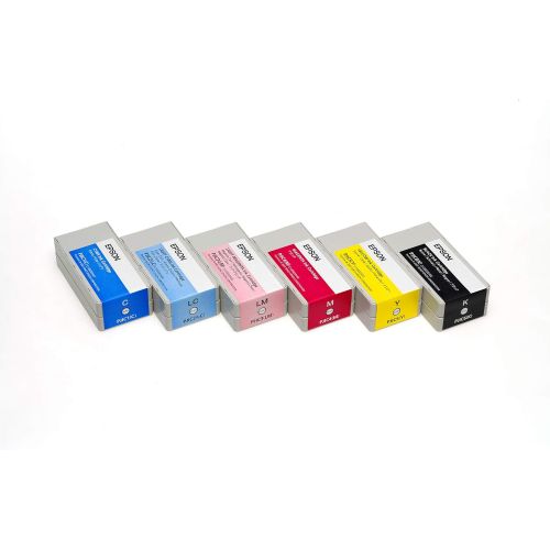 엡손 Epson DiscProducer PP-100 Ink Cartridge 6 Color Set in Retail Packaging