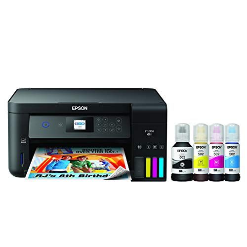 엡손 Epson Expression ET-2750 EcoTank Wireless Color All-in-One Supertank Printer with Scanner and Copier