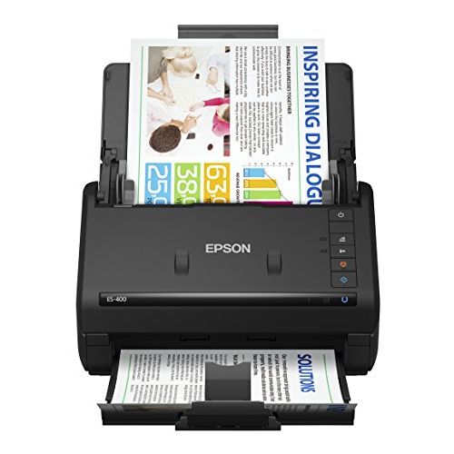 엡손 Epson WorkForce ES-400 Color Duplex Document Scanner for PC and Mac, Auto Document Feeder (ADF)