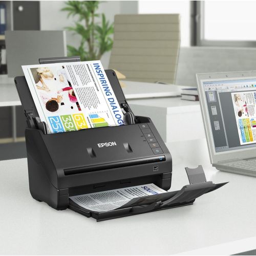 엡손 Epson WorkForce ES-400 Color Duplex Document Scanner for PC and Mac, Auto Document Feeder (ADF)