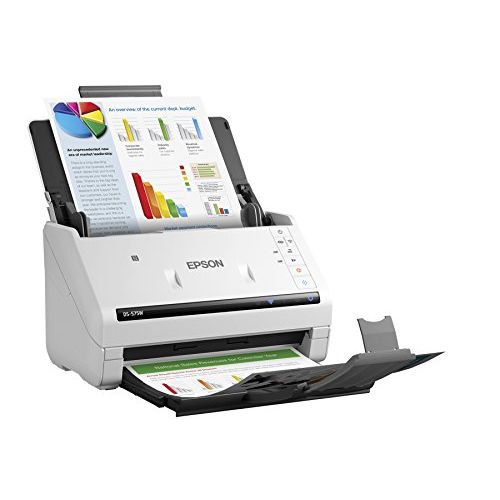 엡손 Epson DS-575W Wireless Document Scanner: 35ppm, Twain & ISIS Drivers, 3-Year Warranty with Next Business Day Replacement