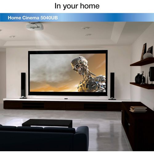 엡손 Epson Home Cinema 5040UB 3LCD Home Theater Projector with 4K Enhancement, HDR10, 100% Balanced Color and White Brightness, Ultra Wide DCI-P3 Color Gamut and UltraBlack Contrast