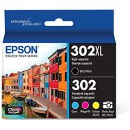 Epson T302XL-BCS Claria Premium Ink Cartridge Multi-Pack - High-Capacity Black and Standard-Capacity Photo Black and Color (CMYPB)