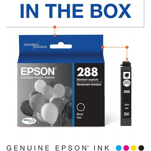 엡손 Epson T288120-S DURABrite Ultra Black Standard Capacity Cartridge Ink