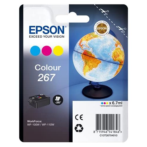 엡손 Epson Singlepack Colour 267 Ink Cart In rs blister pa