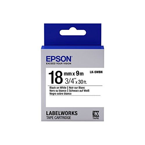 엡손 Epson Tape - Lk5wbn Std Blk/wht 18/9