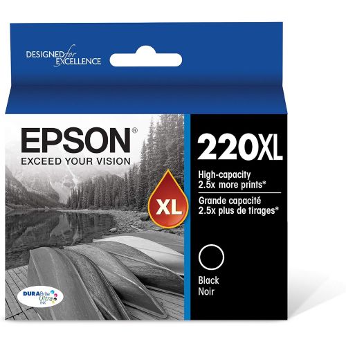 엡손 Epson T220120-BCS DURABrite Ultra Black & Color Combo Pack Standard Capacity Cartridge Ink, Black and Color Combo Pack & T220XL120-S DURA Ultra Black High Capacity Cartridge Ink