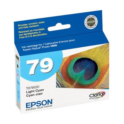 엡손 Epson 79 T079520 Light Cyan OEM Genuine Inkjet/Ink Cartridge - Retail
