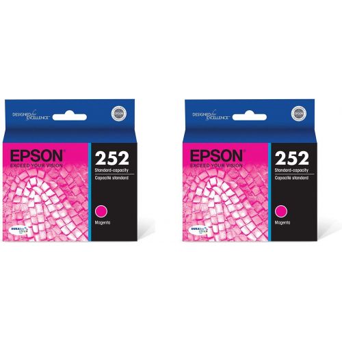 엡손 Epson T252320 DURABrite Ultra Magenta Standard Capacity Cartridge Ink - 2 Pack