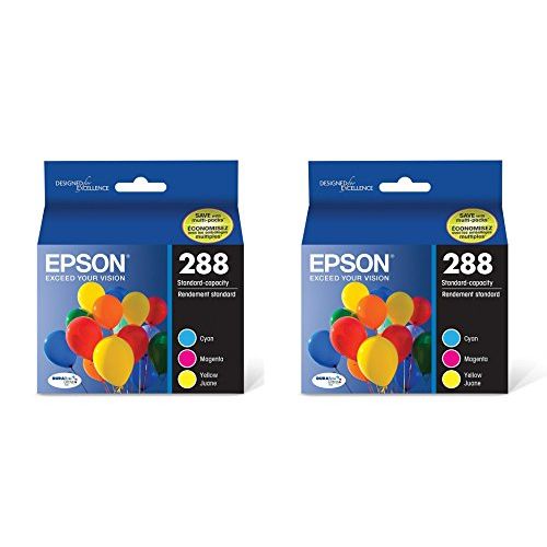 엡손 Epson T288520 DURABrite Ultra Color Combo Pack Standard Capacity Cartridge Ink XastcK, 2 Pack