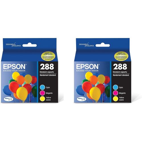 엡손 Epson T288520 DURABrite Ultra Color Combo Pack Standard Capacity Cartridge Ink XastcK, 2 Pack