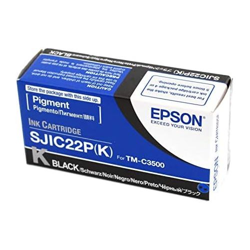 엡손 Epson TM-C3500 Black Ink Cartridge SJIC22P(K)