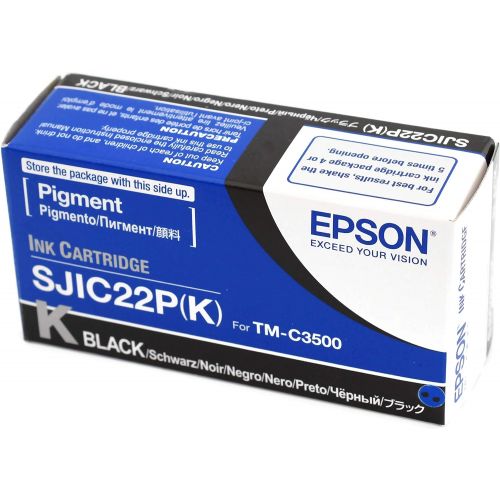 엡손 Epson TM-C3500 Black Ink Cartridge SJIC22P(K)
