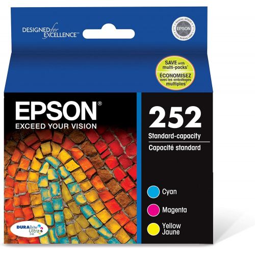 엡손 Epson T252520 DURABrite Ultra Color Combo Pack Standard Capacity Cartridge Ink & T252120 DURABrite Ultra Black Standard Capacity Cartridge Ink