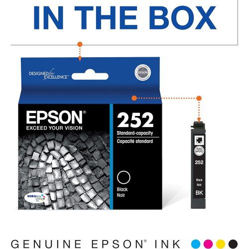 엡손 Epson T252520 DURABrite Ultra Color Combo Pack Standard Capacity Cartridge Ink & T252120 DURABrite Ultra Black Standard Capacity Cartridge Ink