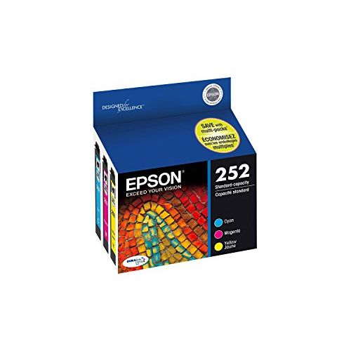 엡손 Epson - T252520 (252) Durabrite Ultra Ink Cyan Magenta Yellow Product Category: Imaging Supplies And Accessories/Inkjet Printer Supplies