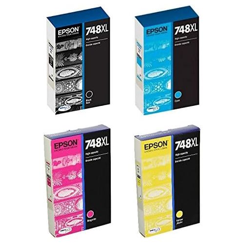 엡손 Epson748 High Capacity Ink Cartridge Complete Color Set