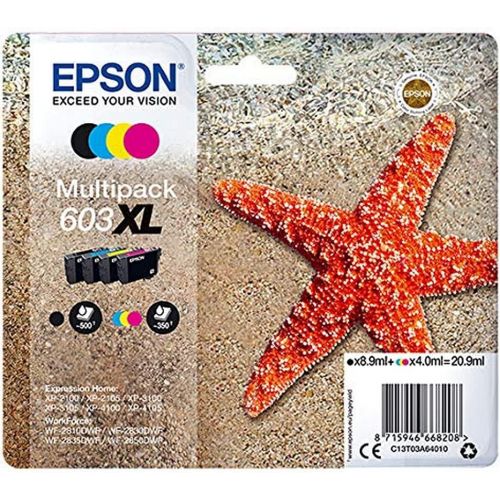 엡손 Epson Multipack XL Starfish Ink 4 Inks 603XL RF / AM MULTI