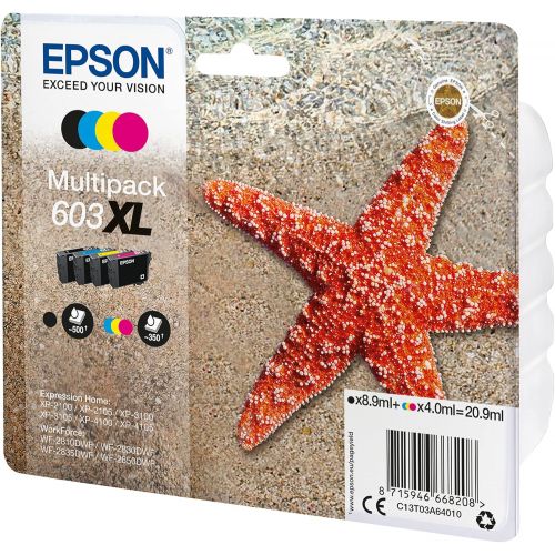 엡손 Epson Multipack XL Starfish Ink 4 Inks 603XL RF / AM MULTI