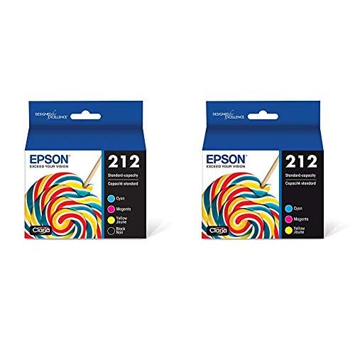 엡손 Epson T212 Claria Standard Capacity Cartridge Ink - Black and Color Combo Pack & T212 Claria Standard Capacity Cartridge Ink - Color Combo Pack