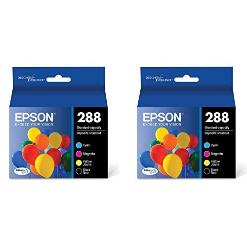 엡손 Epson T288120-BCS DURABrite Ultra Black and Color Combo Pack Standard Capacity Cartridge Ink - 2 Pack