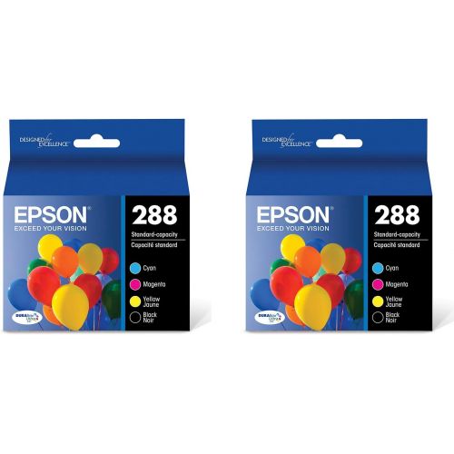 엡손 Epson T288120-BCS DURABrite Ultra Black and Color Combo Pack Standard Capacity Cartridge Ink - 2 Pack