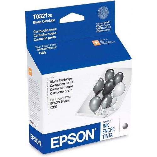 엡손 Epson T032120 Black - original - ink cartridge - for Stylus C70, C70 Plus, C80, C80N, C80WN, C82, C82N, C82WN, CX5100, CX5200, CX5300, CX5400