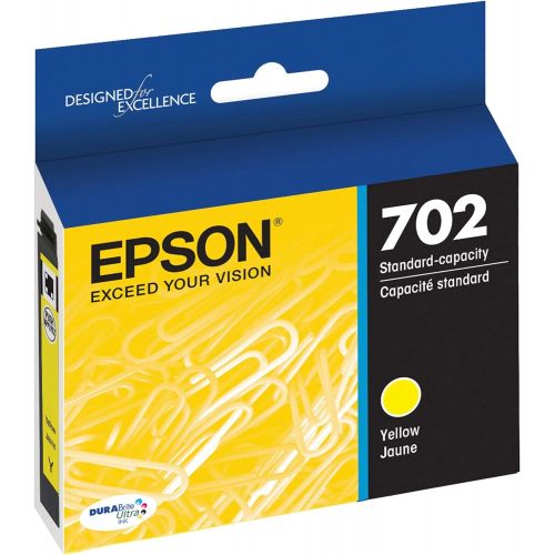 엡손 Epson T702 DURABrite Ultra -Ink Standard Capacity Yellow -Cartridge (T702420-S) for select Epson WorkForce Pro Printers