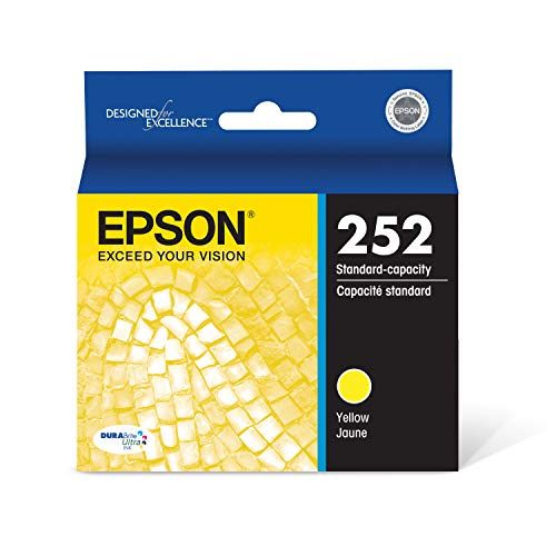 엡손 Epson T252 DURABrite Ultra Ink Standard Capacity Yellow Cartridge (T252420-S) for select Epson WorkForce Printers