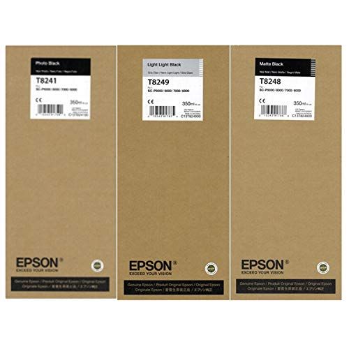 엡손 Epson SC-P9000 High Yield Ink (350 ml) Cartridge Set (Photo Black Matte Black Light Light Black)