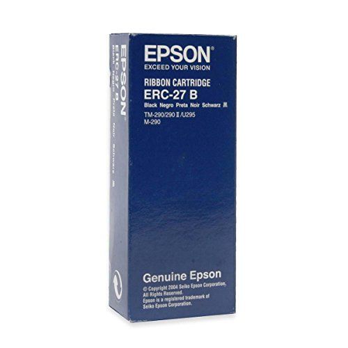 엡손 Genuine Epson ERC-27B-3 Black Ribbon Cartridge for POS Printers: TM-290/TM-U295 M-290 - Lot of 3