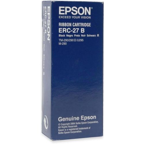 엡손 Genuine Epson ERC-27B-3 Black Ribbon Cartridge for POS Printers: TM-290/TM-U295 M-290 - Lot of 3