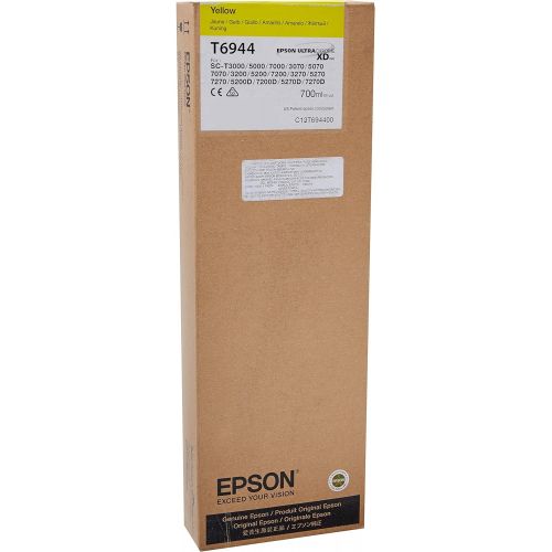 엡손 Epson T6944 Yellow Ultra Chrome XD Ink Cartridge, 700 ml (T694400)