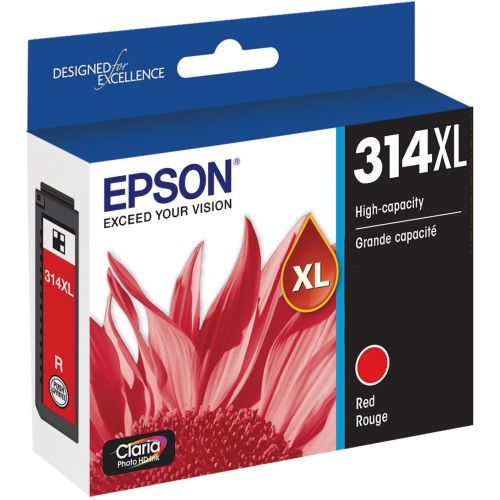 엡손 Epson T314 Claria Photo HD -Ink High Capacity Red -Cartridge (T314XL820-S) for Select Epson Expression Photo Printers