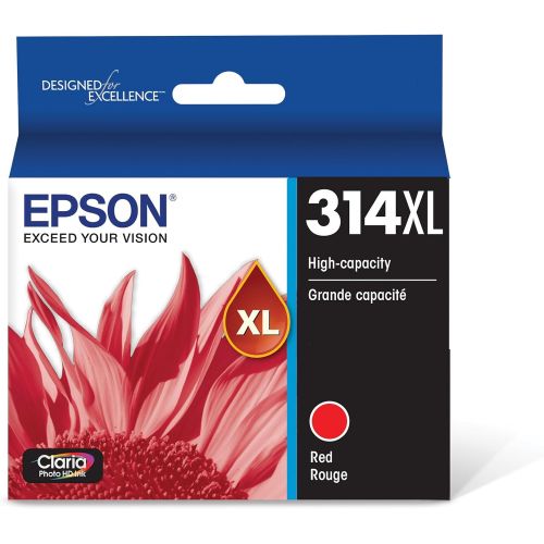 엡손 Epson T314 Claria Photo HD -Ink High Capacity Red -Cartridge (T314XL820-S) for Select Epson Expression Photo Printers