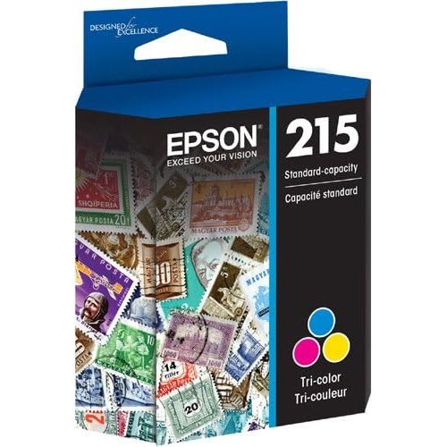 엡손 Epson T215 -Ink Standard Capacity Tricolor -Cartridge (T215530-S) for select Epson WorkForce Printers